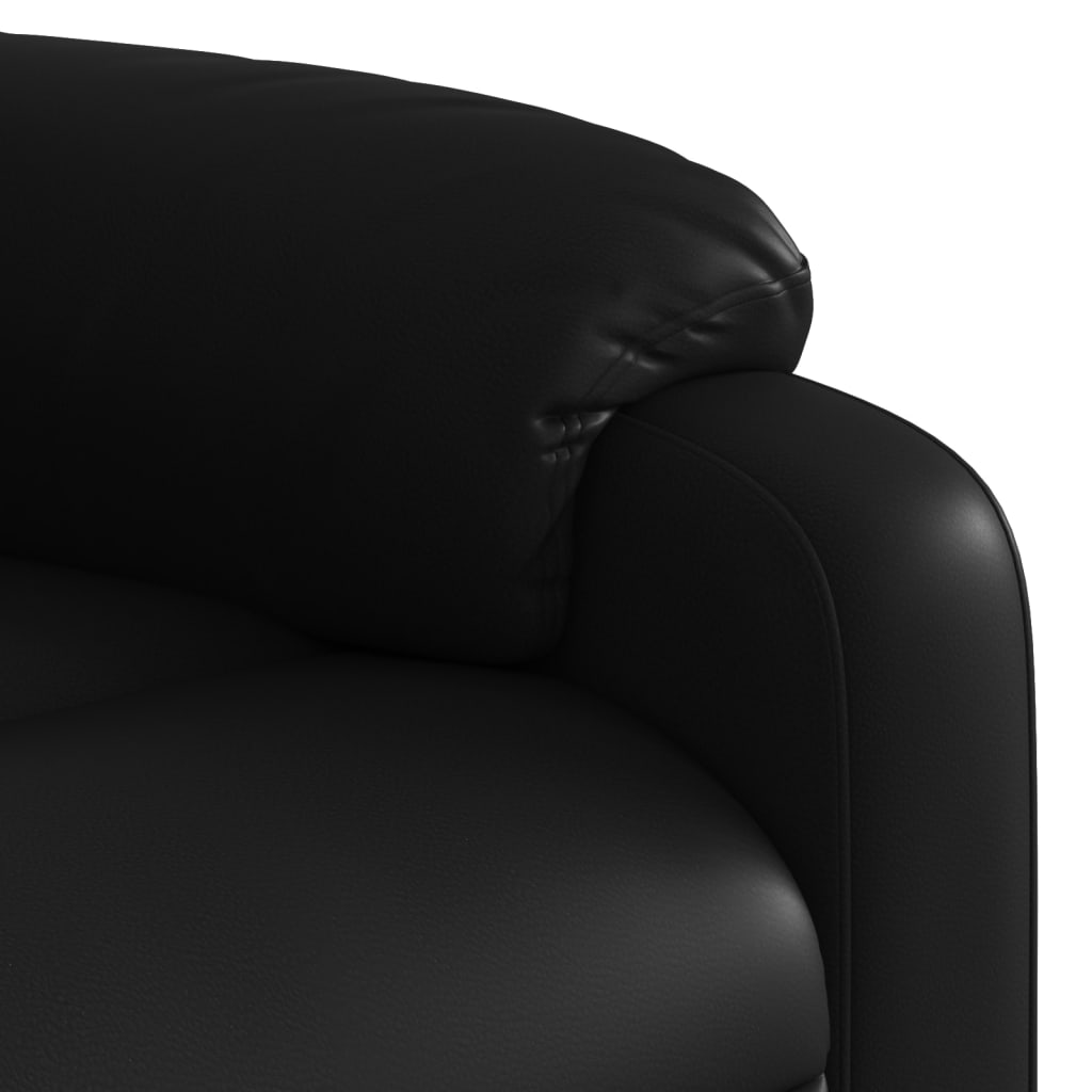 Fauteuil inclinable électrique Noir Similicuir Fauteuils vidaXL   