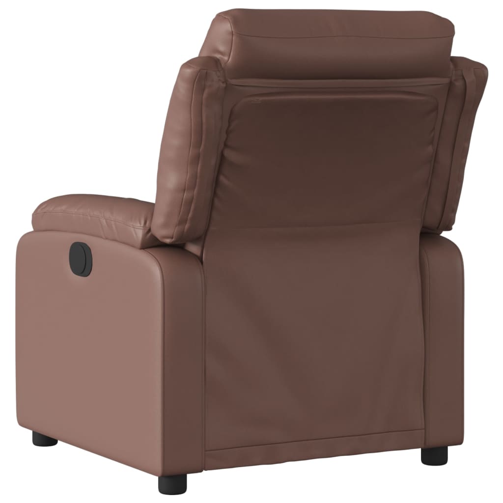 Fauteuil inclinable électrique Marron Similicuir - Xios Store SNC