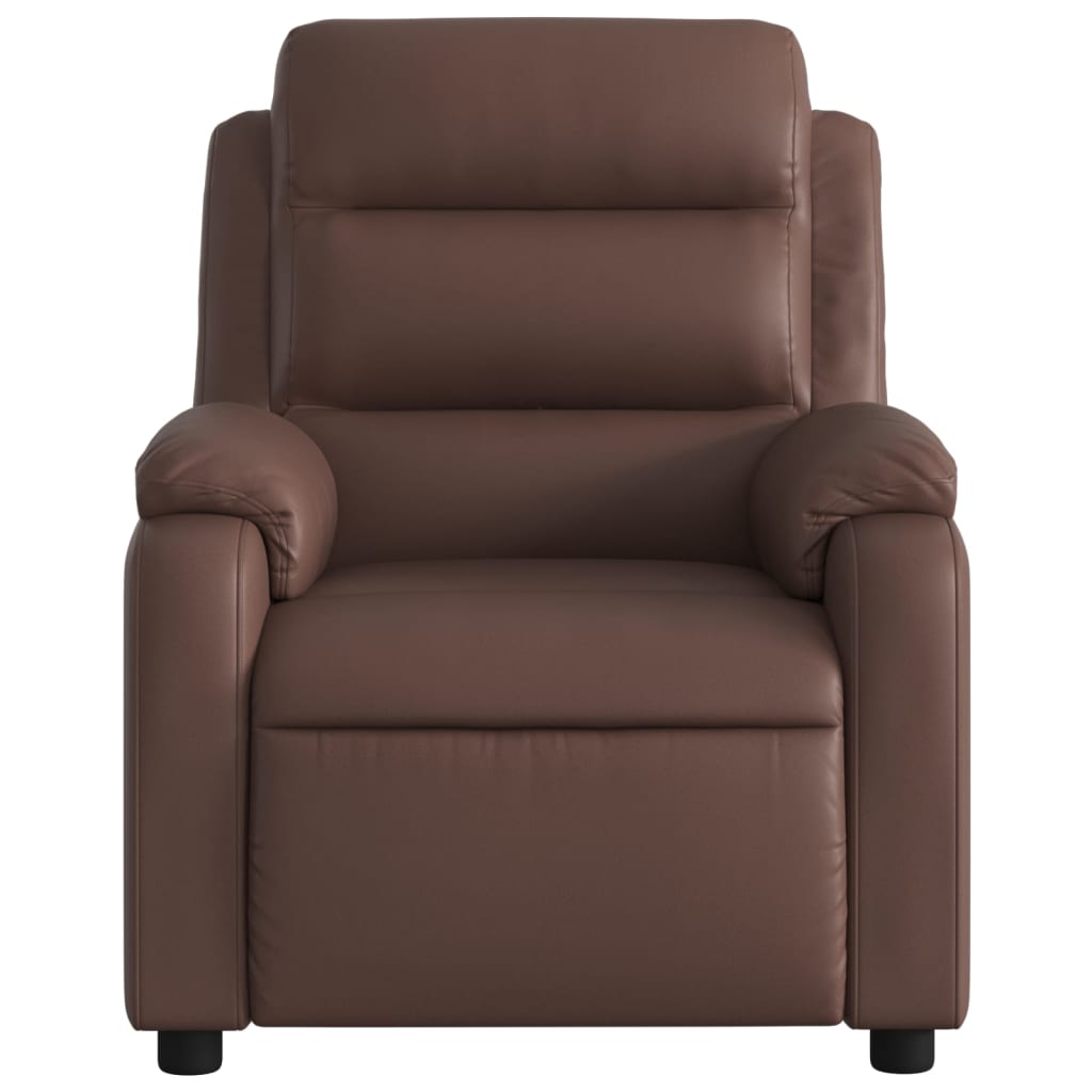 Fauteuil inclinable électrique Marron Similicuir - Xios Store SNC