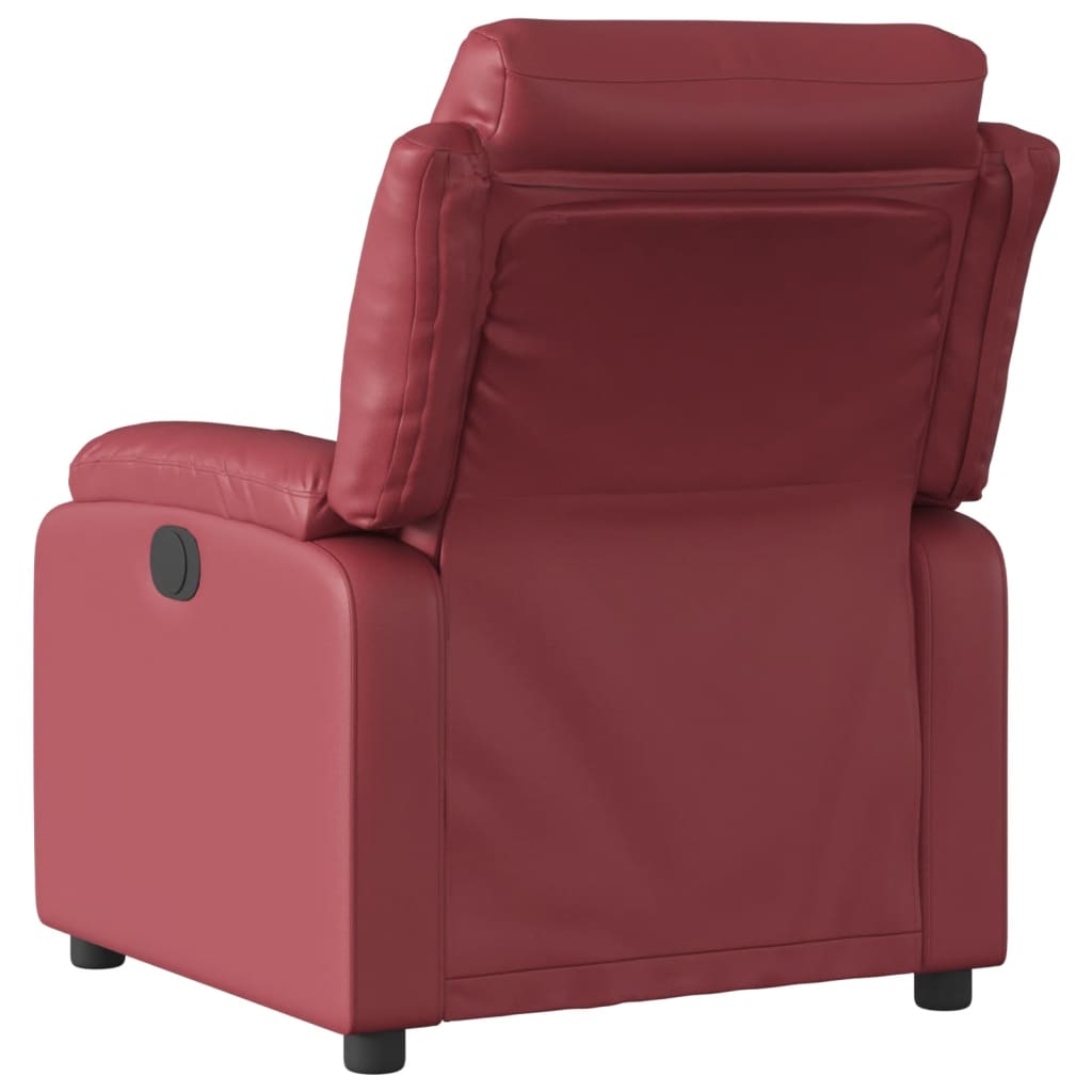 Fauteuil inclinable électrique Rouge bordeaux Similicuir - Xios Store SNC