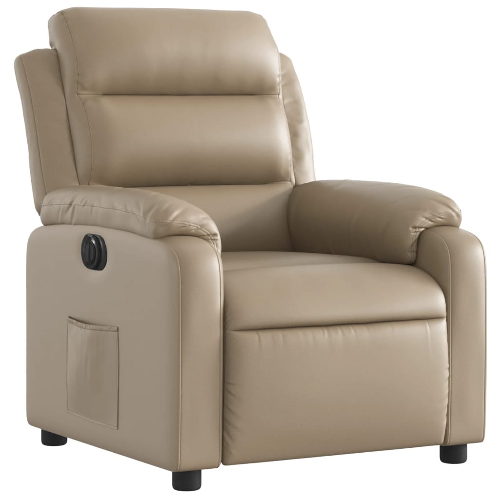 Fauteuil inclinable électrique Cappuccino Similicuir - Xios Store SNC