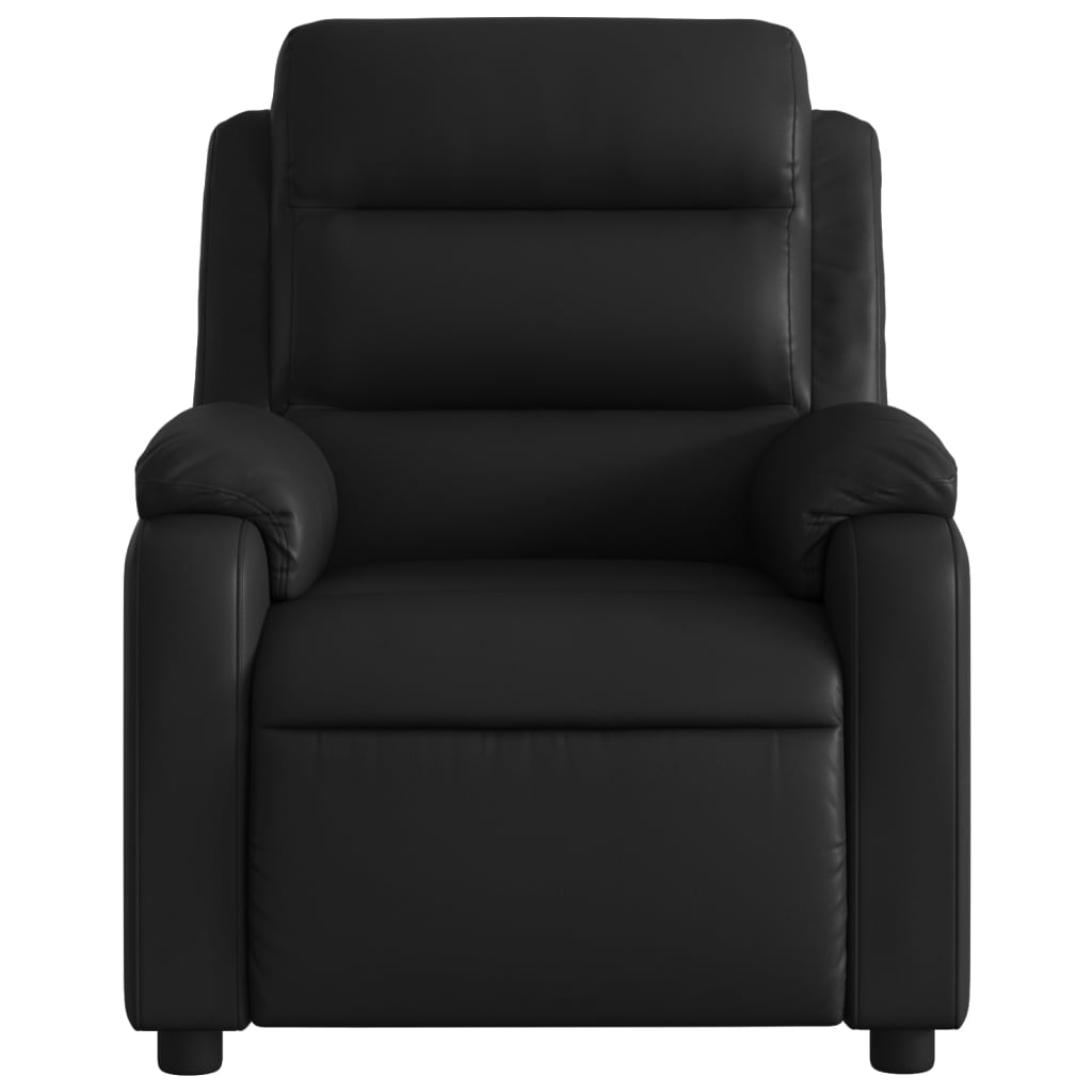 Fauteuil de massage inclinable électrique noir similicuir Fauteuils vidaXL   