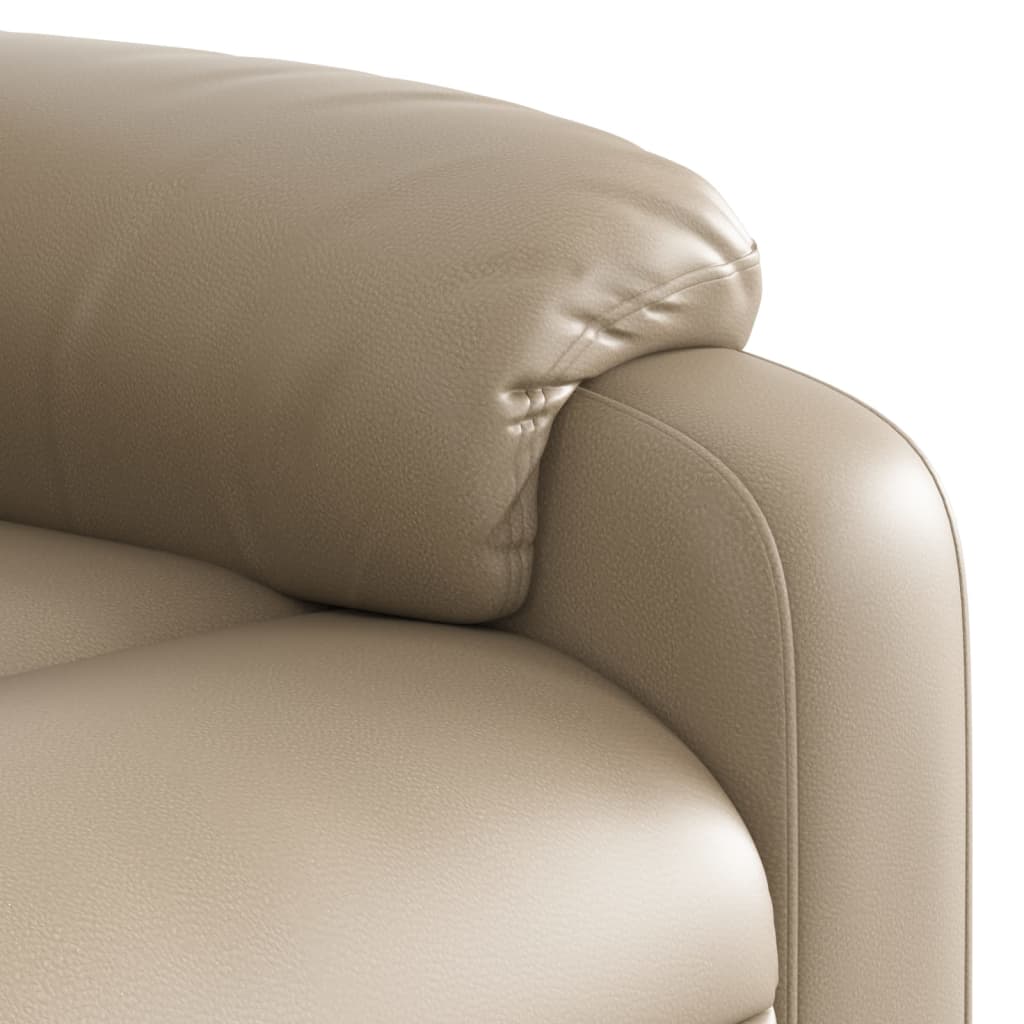 Fauteuil de massage inclinable électrique cappuccino similicuir - Xios Store SNC