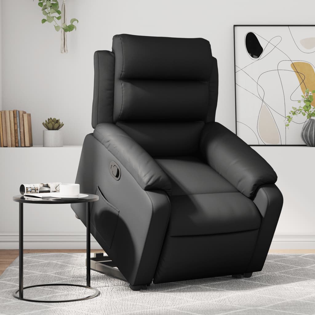 Fauteuil inclinable Noir Similicuir Fauteuils vidaXL   