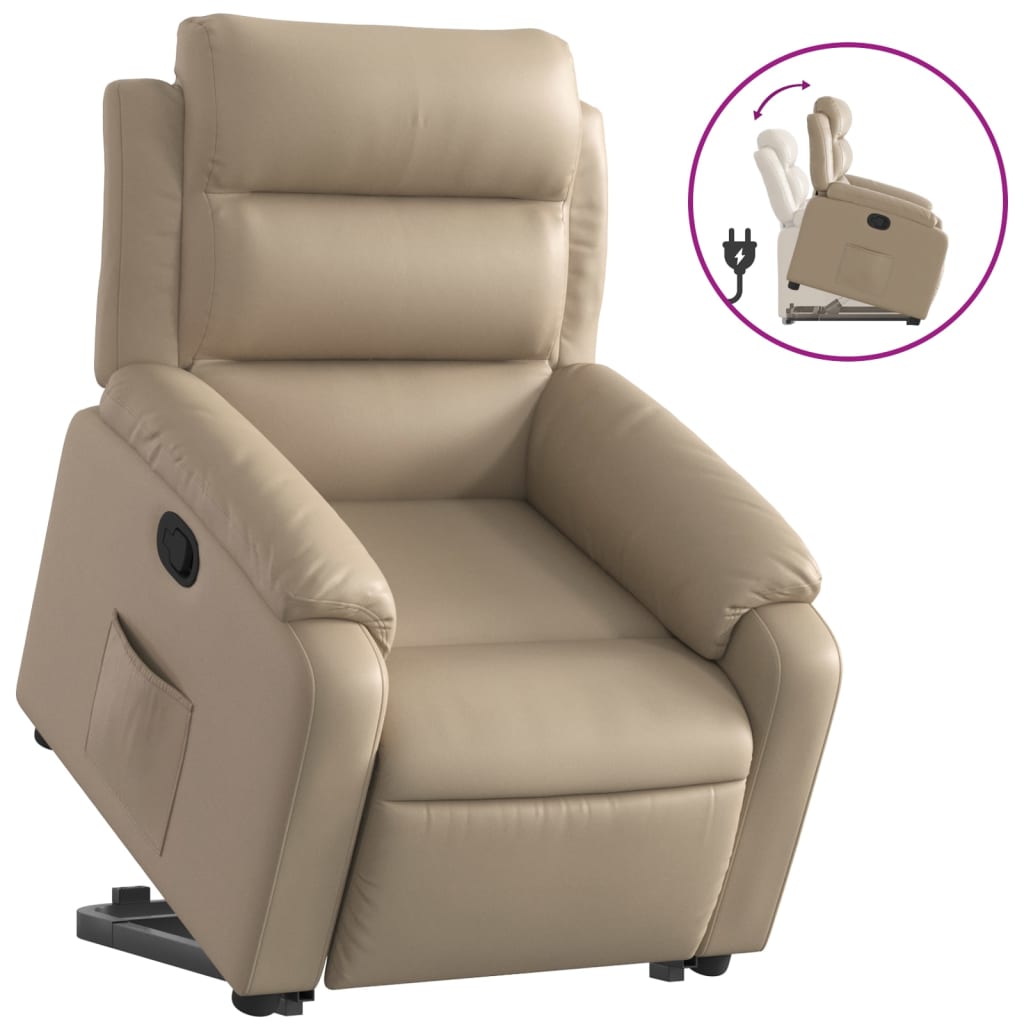 Fauteuil inclinable Cappuccino Similicuir - Xios Store SNC