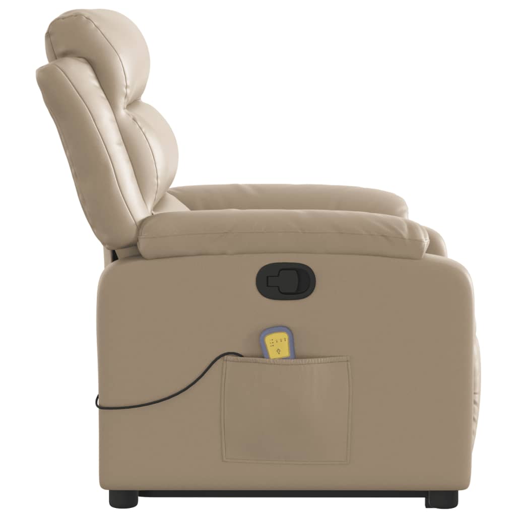 Fauteuil inclinable de massage Cappuccino Similicuir - Xios Store SNC