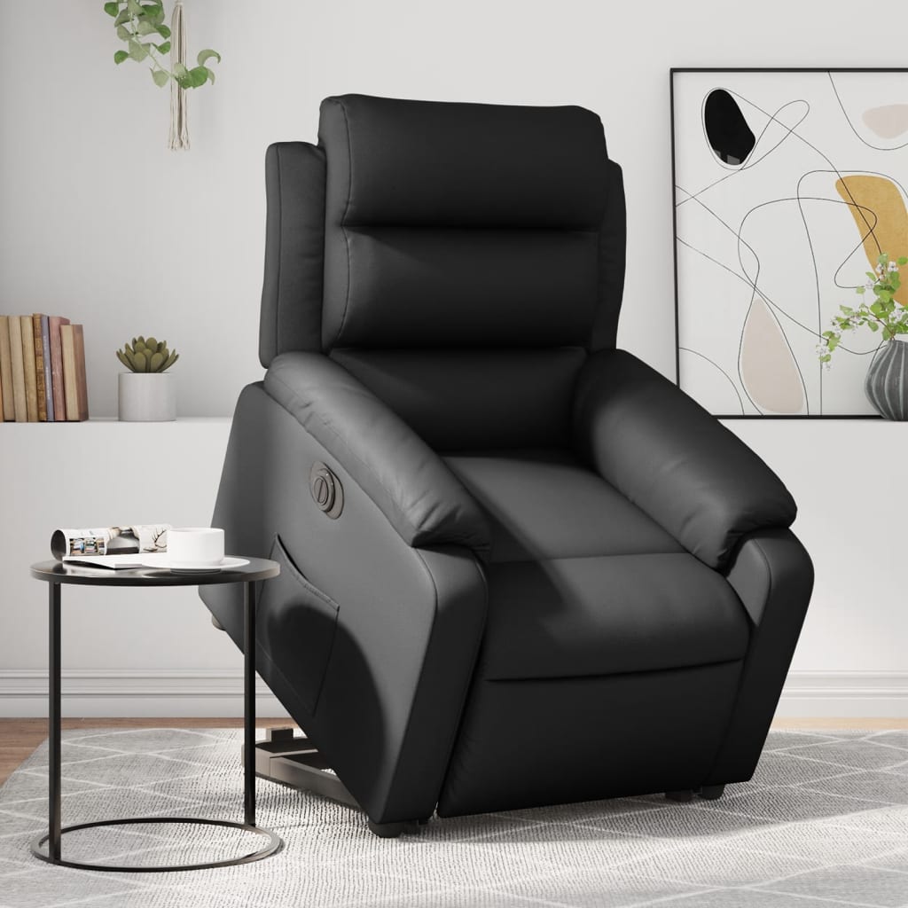 Fauteuil inclinable électrique noir similicuir Fauteuils vidaXL   