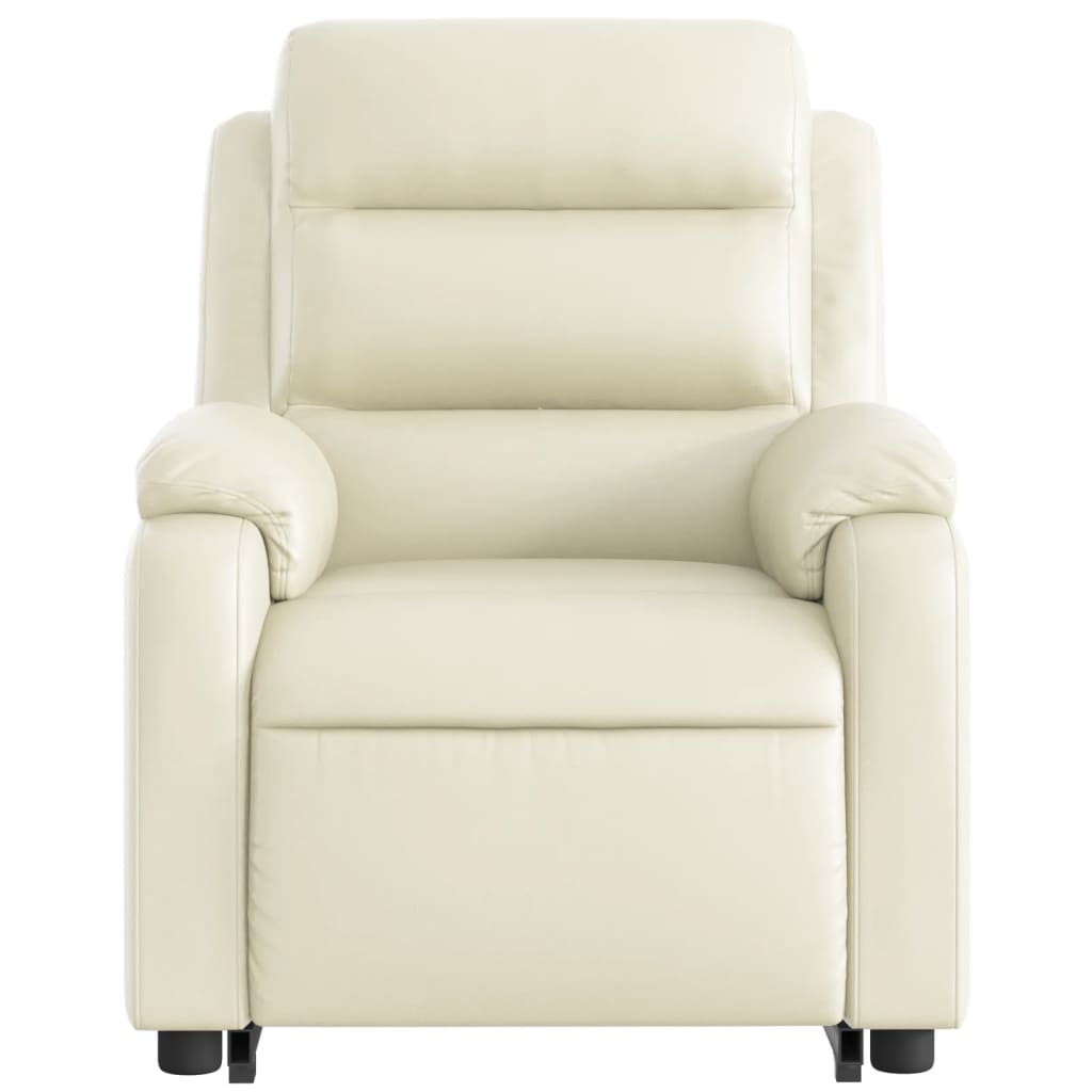 Fauteuil inclinable électrique crème similicuir Fauteuils vidaXL   