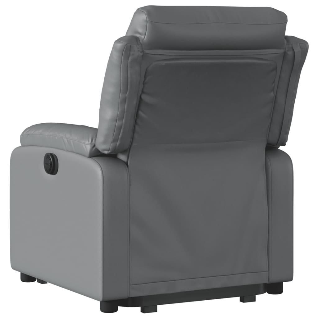 Fauteuil inclinable électrique gris similicuir Fauteuils vidaXL   