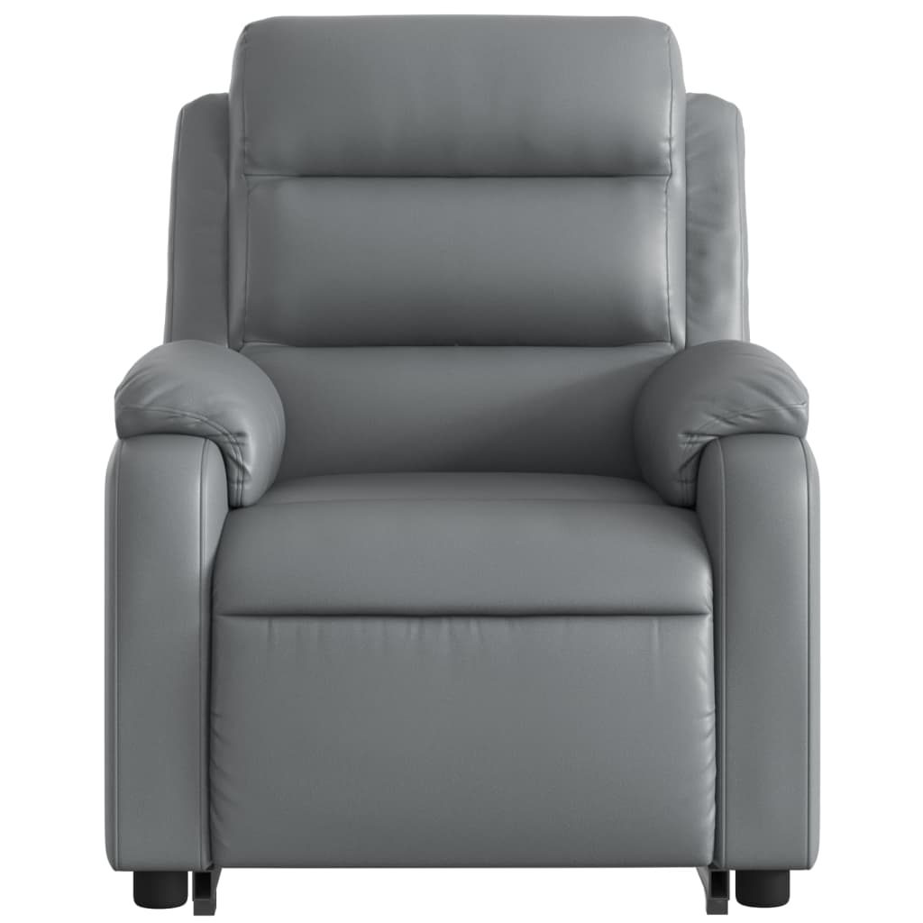 Fauteuil inclinable électrique gris similicuir Fauteuils vidaXL   