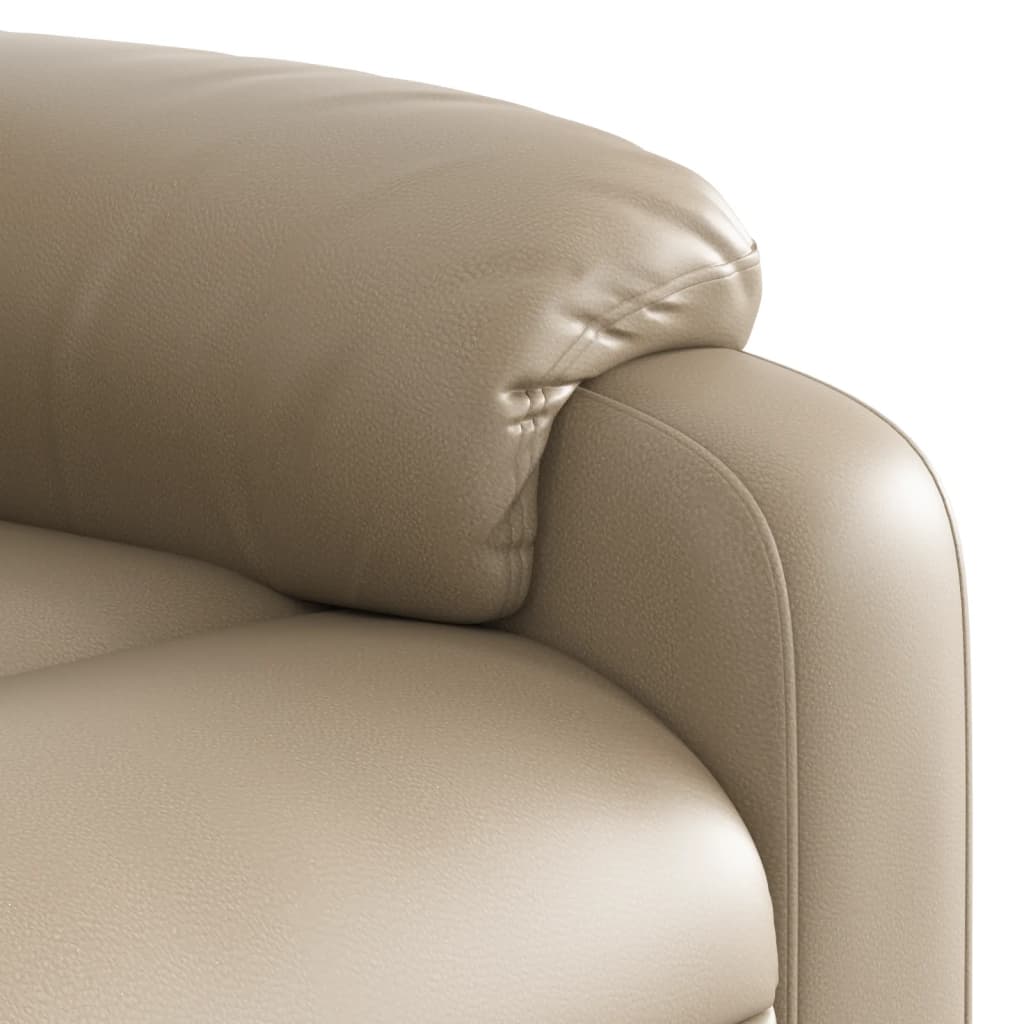 Fauteuil inclinable de massage électrique cappuccino similicuir - Xios Store SNC