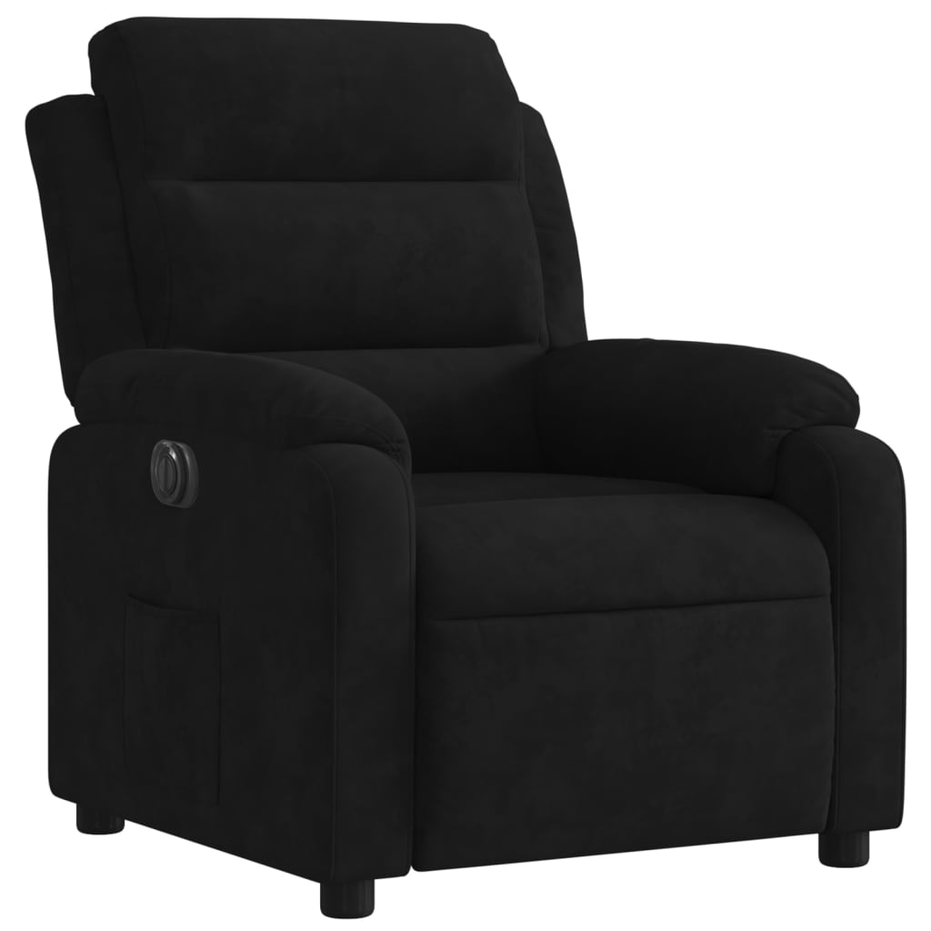 Fauteuil inclinable électrique noir velours Fauteuils vidaXL   