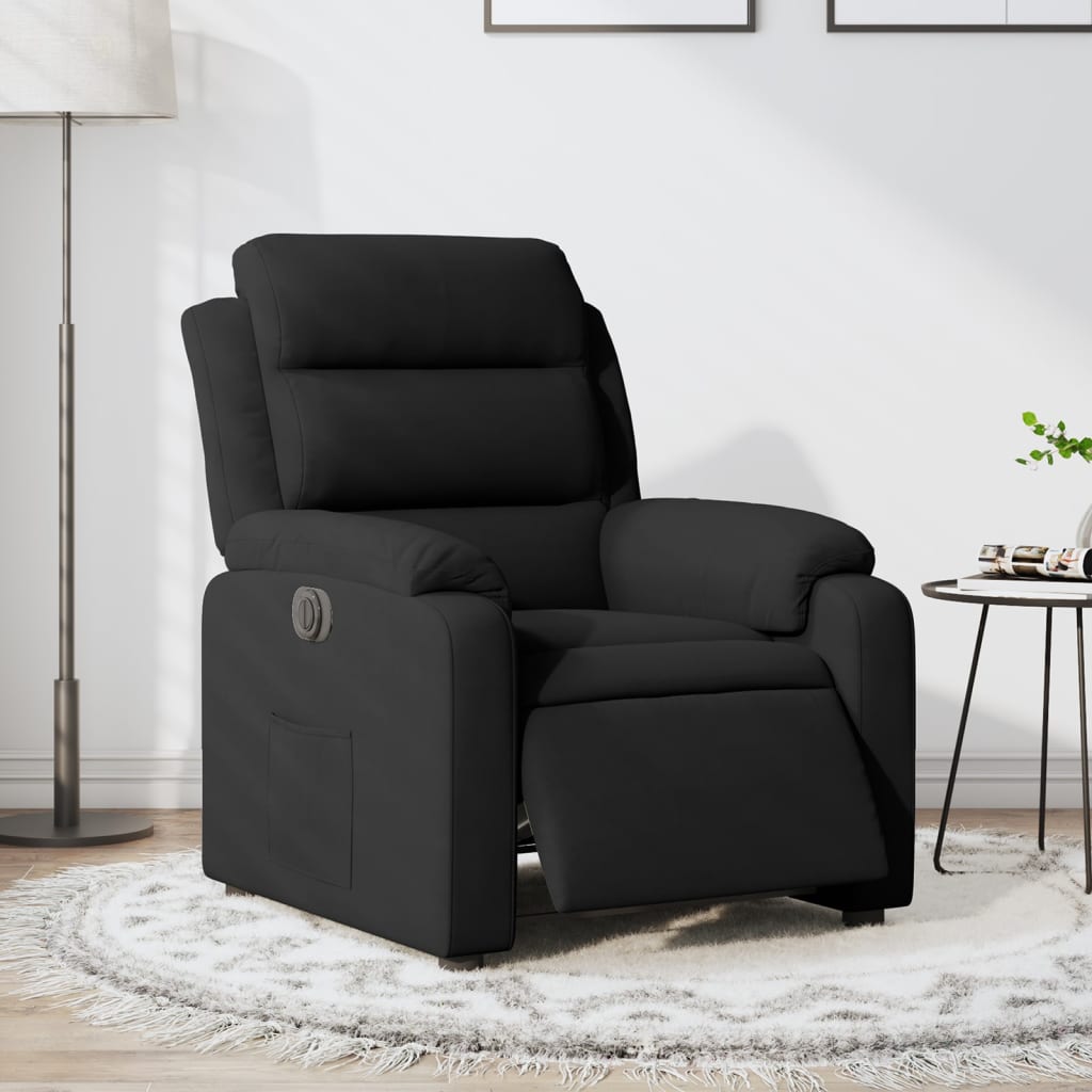 Fauteuil inclinable électrique noir velours Fauteuils vidaXL   