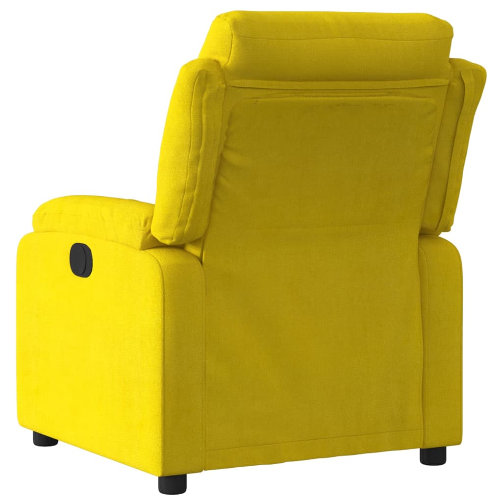 Fauteuil inclinable électrique jaune velours Fauteuils vidaXL   