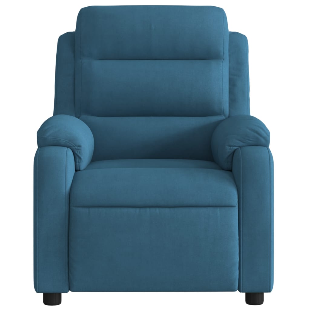 Fauteuil inclinable électrique bleu velours Fauteuils vidaXL   