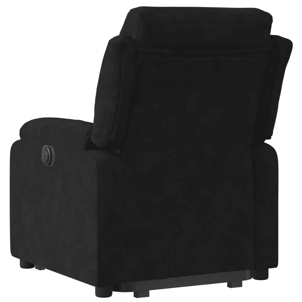 Fauteuil inclinable Noir Velours Fauteuils vidaXL   