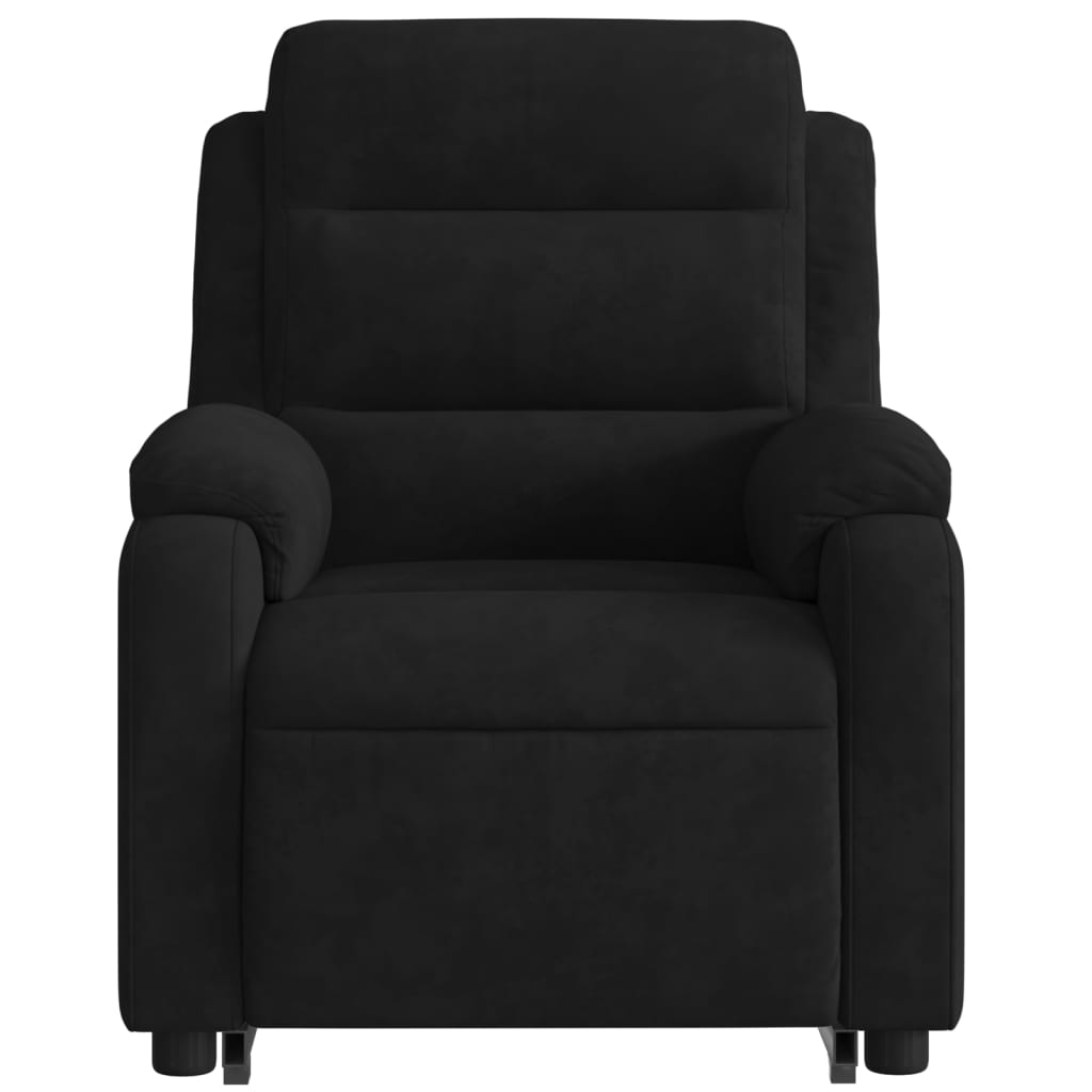 Fauteuil inclinable Noir Velours Fauteuils vidaXL   