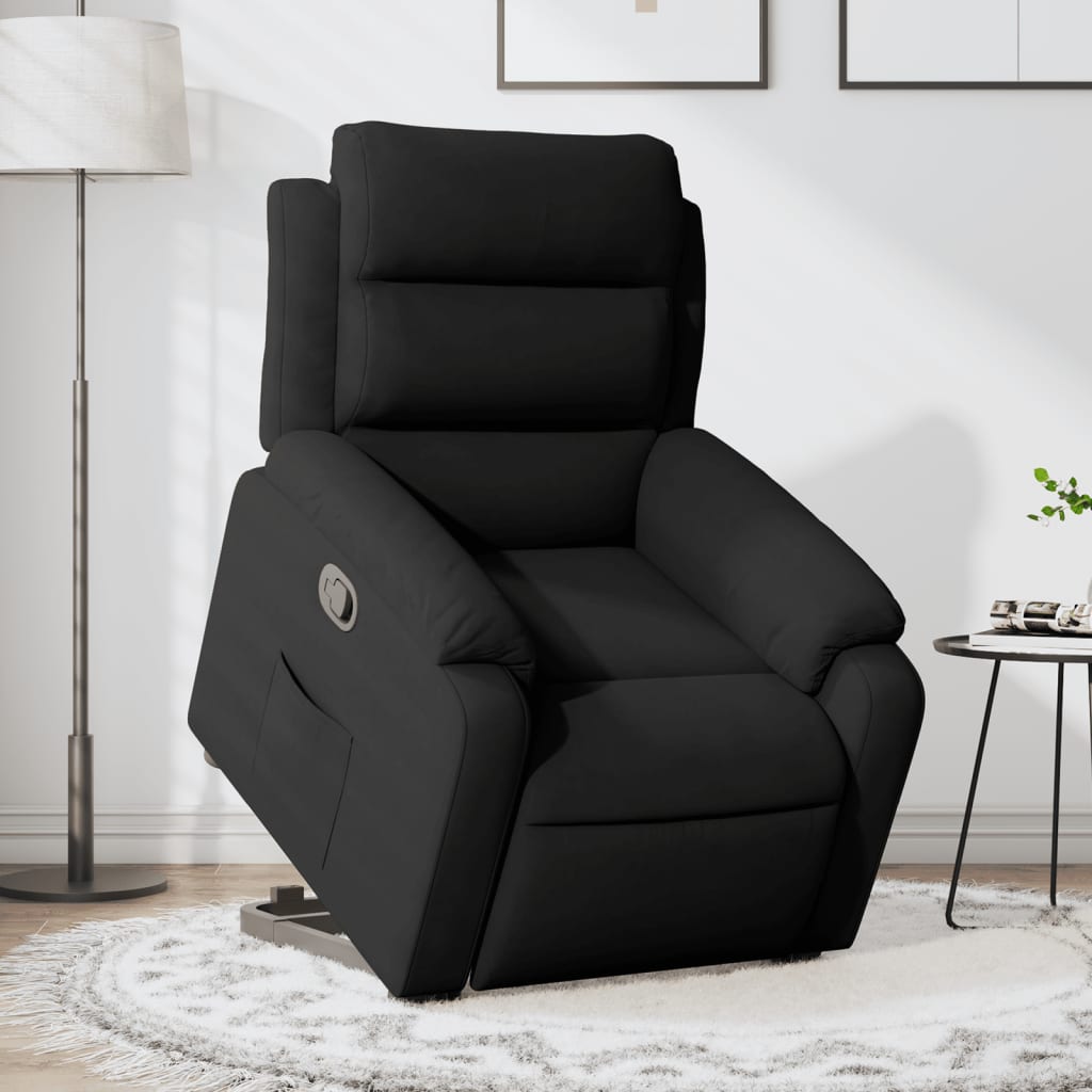 Fauteuil inclinable Noir Velours Fauteuils vidaXL   