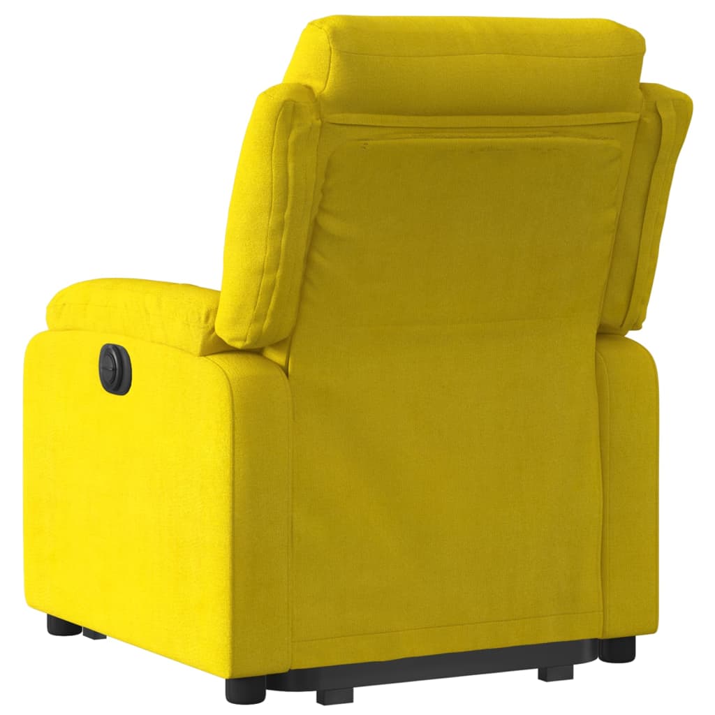 Fauteuil inclinable Jaune Velours Fauteuils vidaXL   