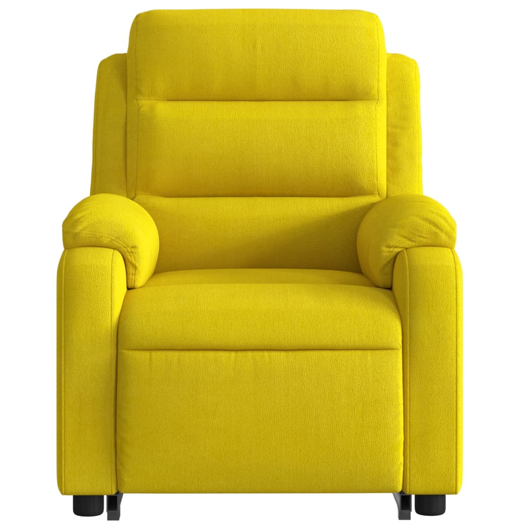 Fauteuil inclinable Jaune Velours Fauteuils vidaXL   