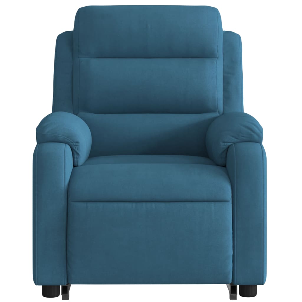 Fauteuil inclinable bleu velours Fauteuils vidaXL   