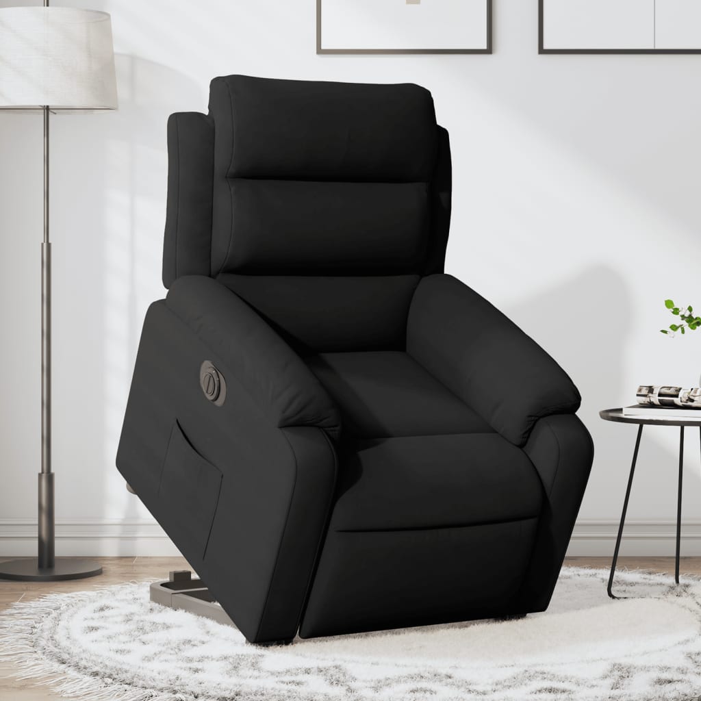 Fauteuil inclinable électrique noir velours Fauteuils vidaXL   