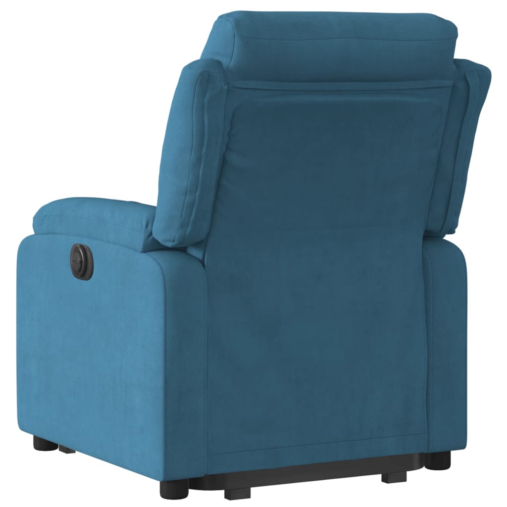 Fauteuil inclinable électrique bleu velours Fauteuils vidaXL   