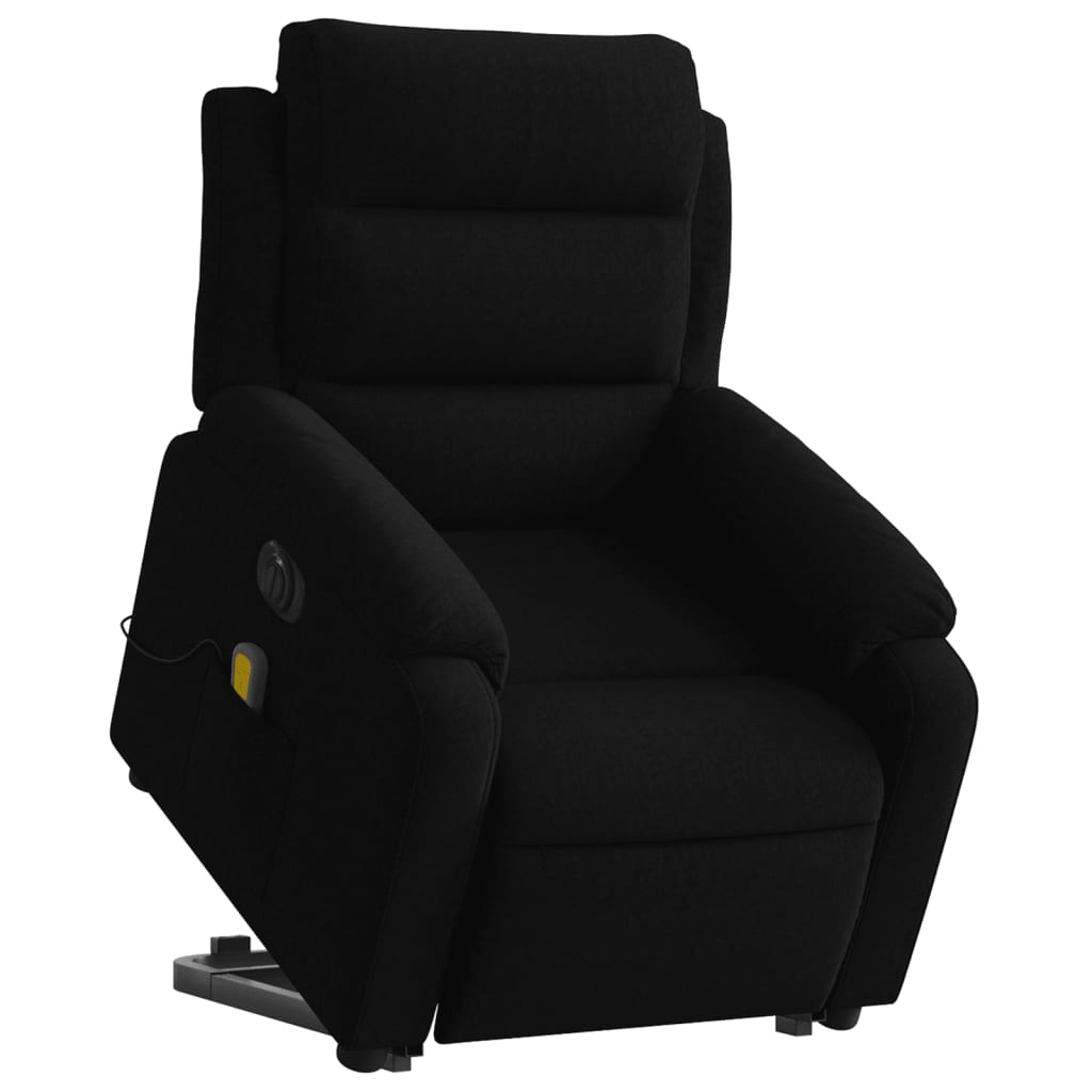 Fauteuil inclinable de massage électrique noir velours Fauteuils vidaXL   