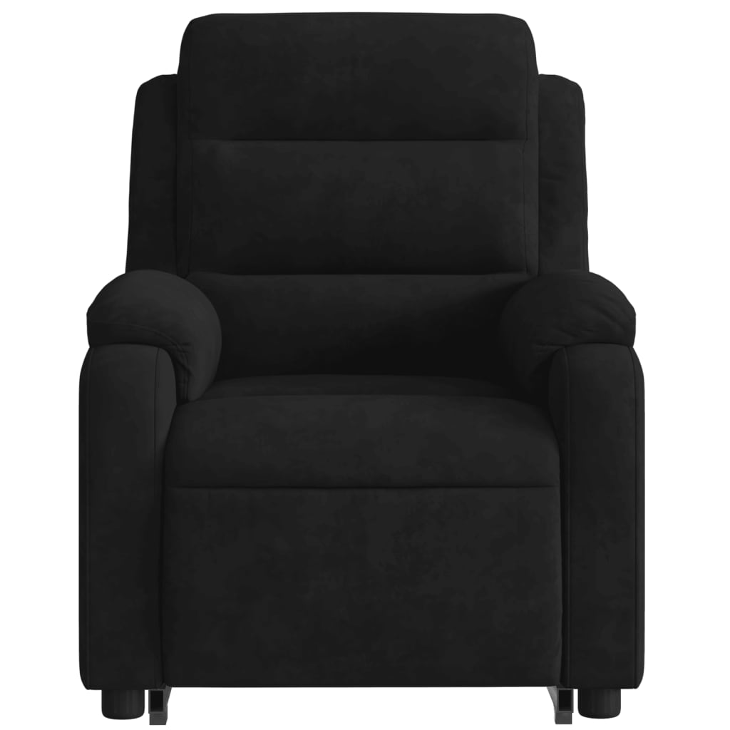 Fauteuil inclinable de massage électrique noir velours Fauteuils vidaXL   