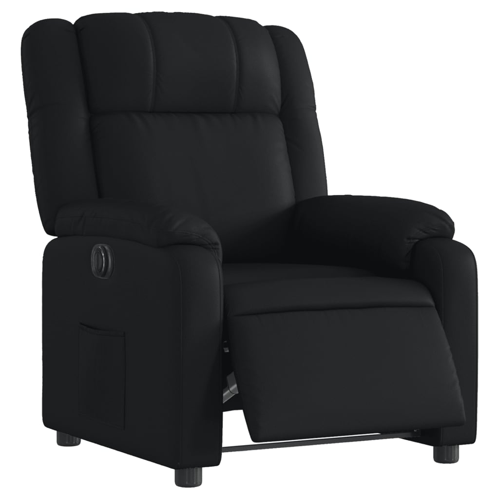 Fauteuil inclinable électrique Noir Similicuir Fauteuils vidaXL   