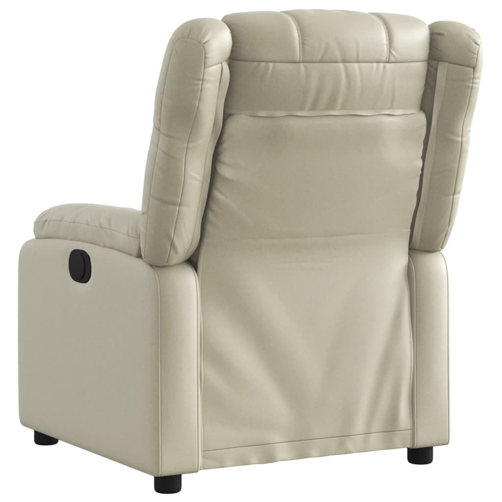 Fauteuil inclinable électrique Crème Similicuir - Xios Store SNC