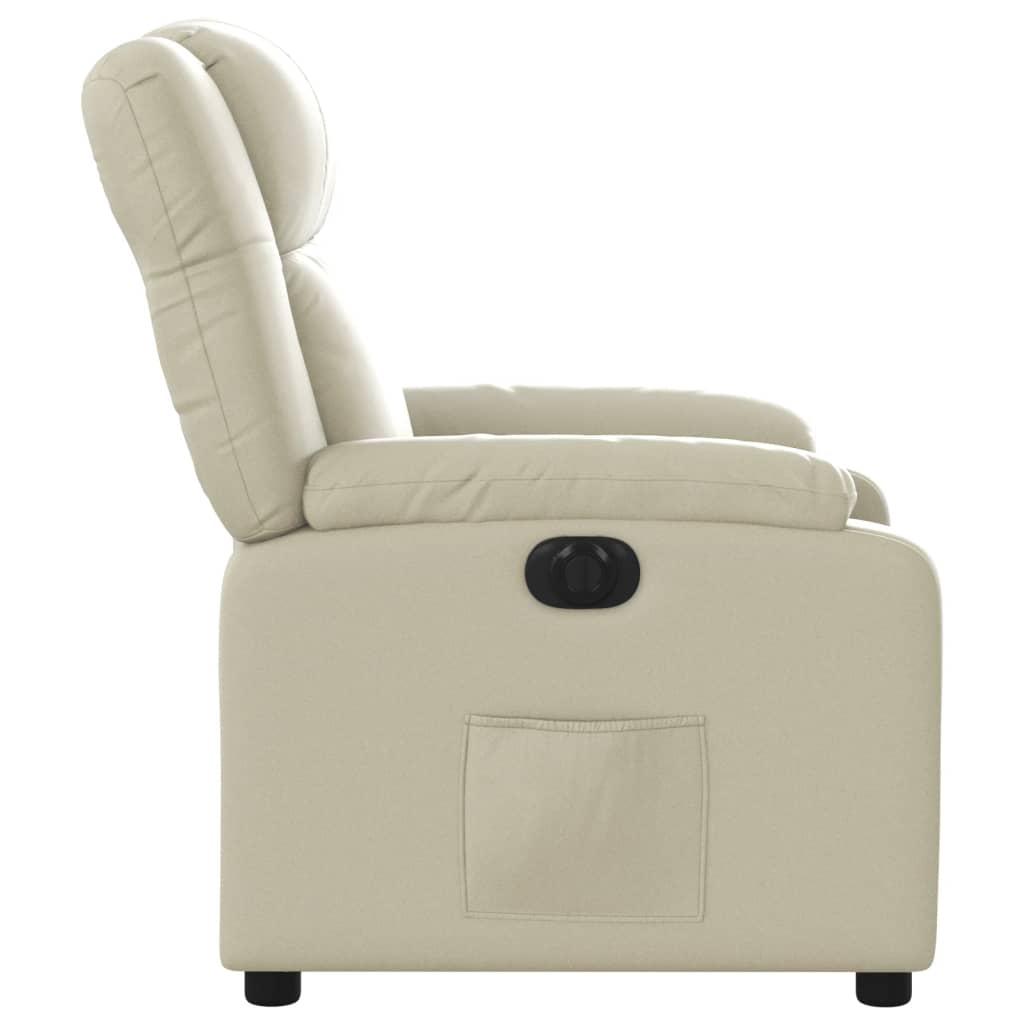 Fauteuil inclinable électrique Crème Similicuir - Xios Store SNC