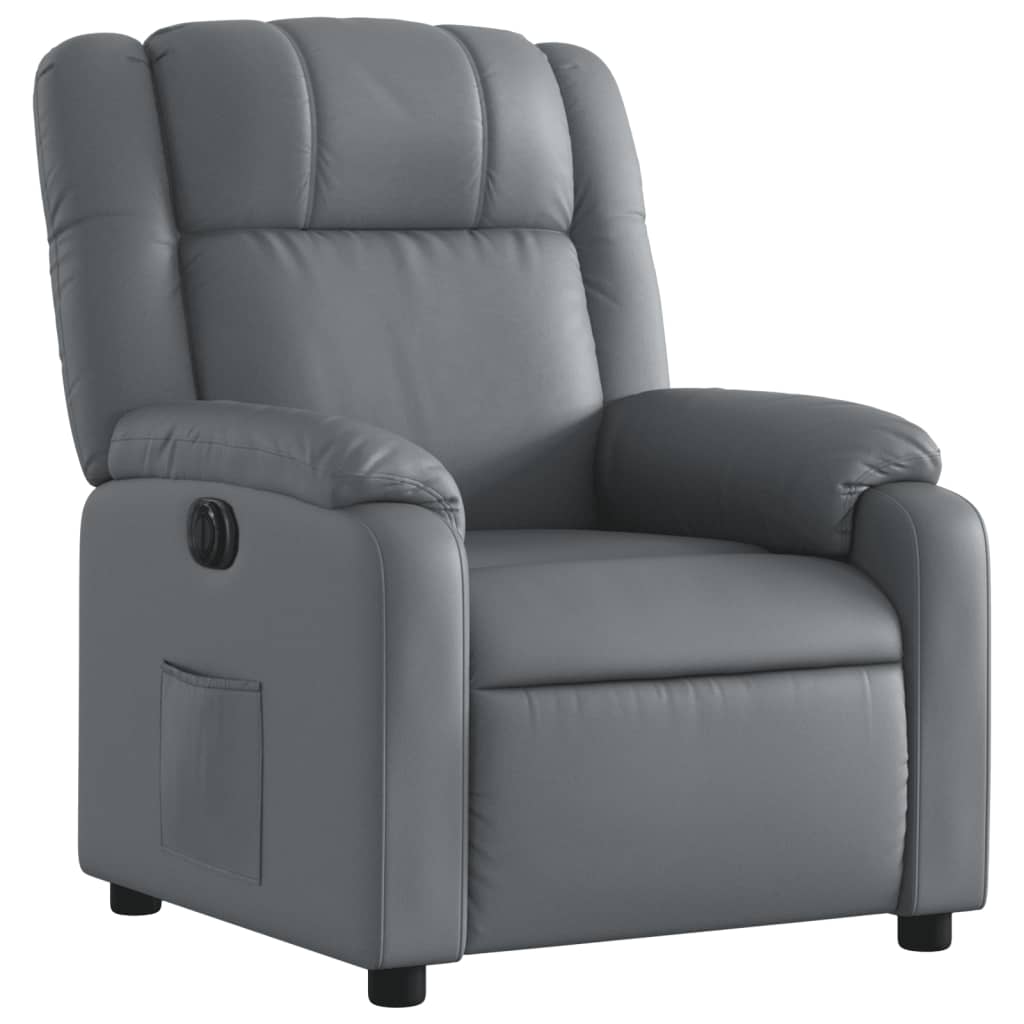 Fauteuil inclinable électrique Gris Similicuir - Xios Store SNC