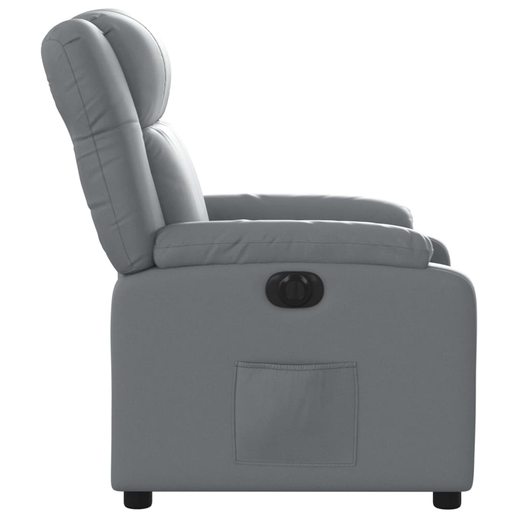 Fauteuil inclinable électrique Gris Similicuir - Xios Store SNC