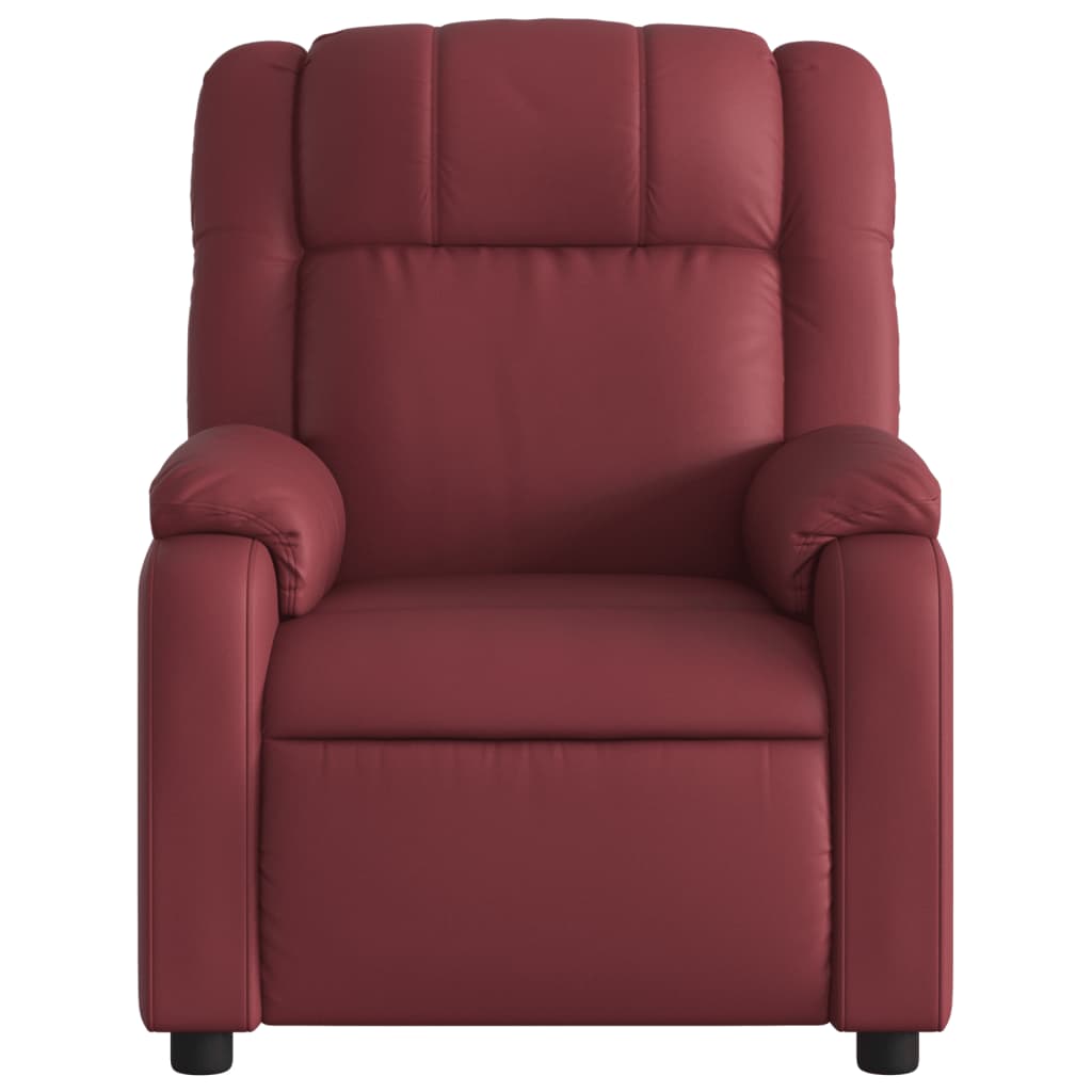 Fauteuil inclinable électrique Rouge bordeaux Similicuir - Xios Store SNC