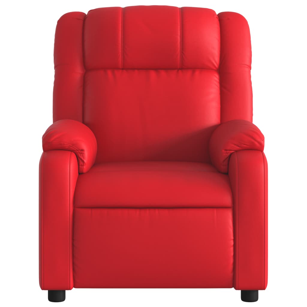 Fauteuil inclinable électrique Rouge Similicuir - Xios Store SNC