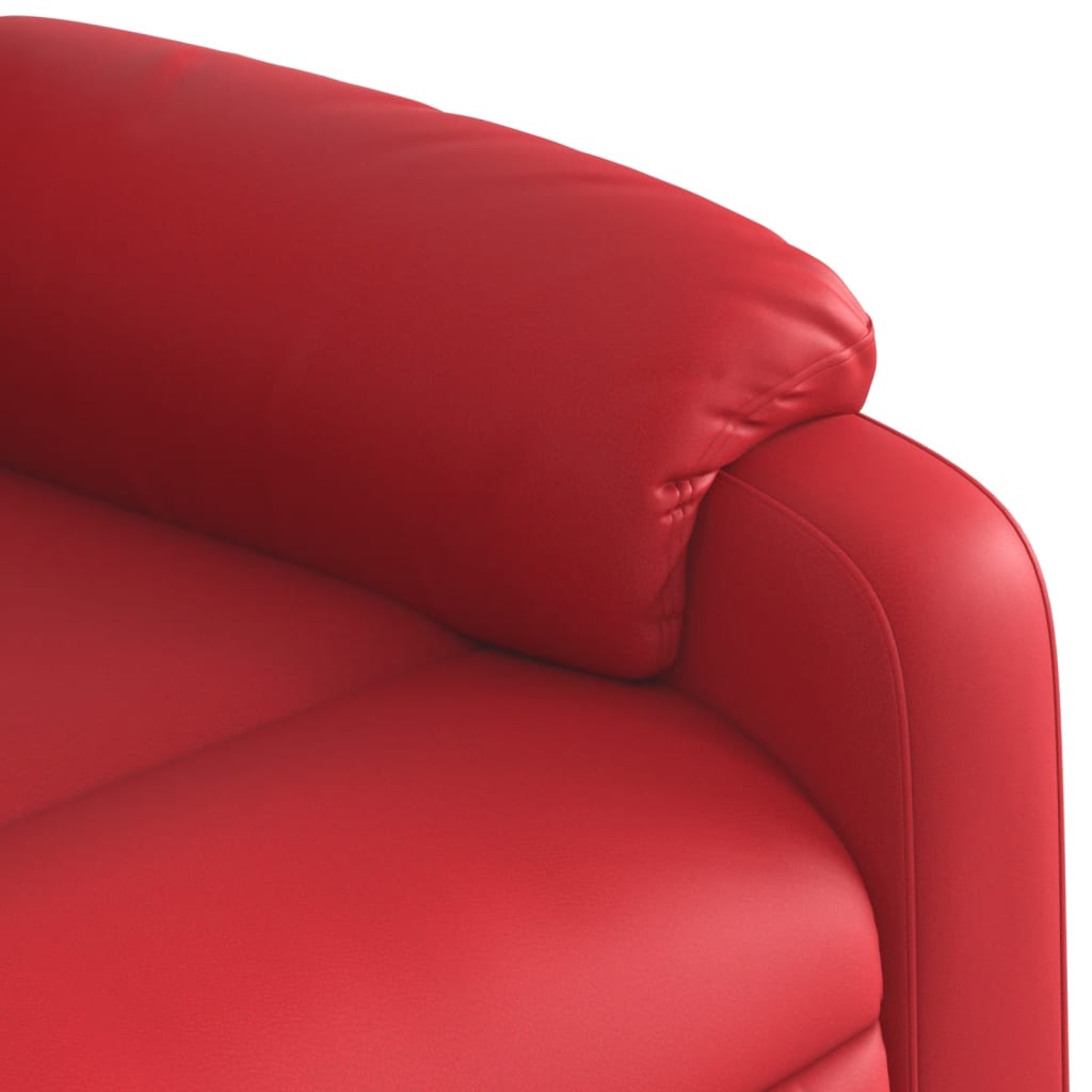 Fauteuil inclinable électrique Rouge Similicuir - Xios Store SNC