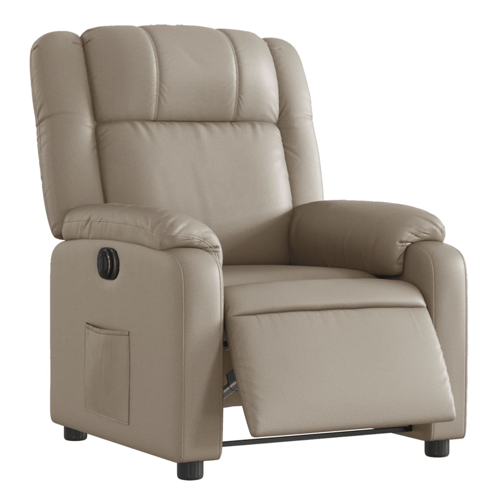 Fauteuil inclinable électrique Cappuccino Similicuir - Xios Store SNC