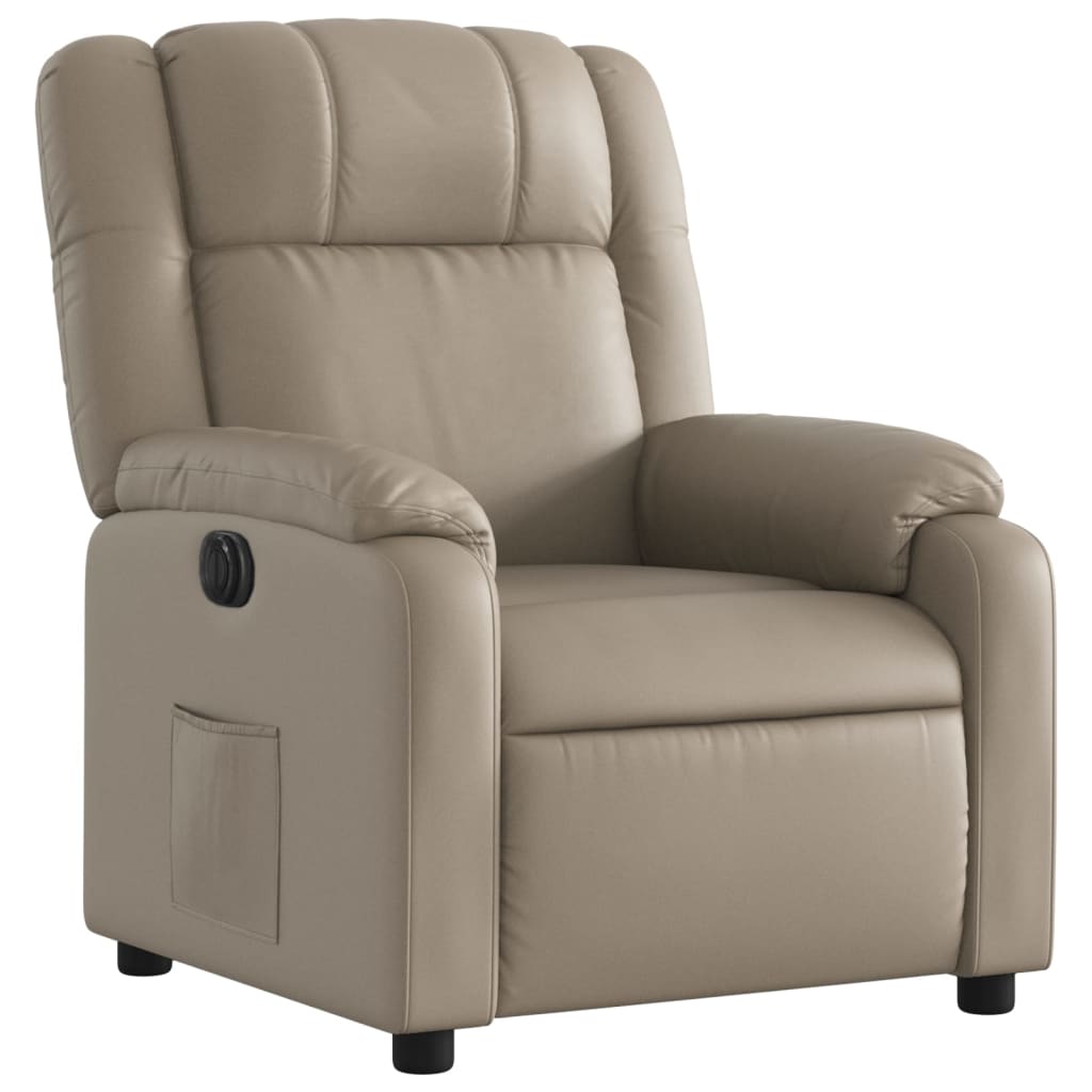 Fauteuil inclinable électrique Cappuccino Similicuir - Xios Store SNC