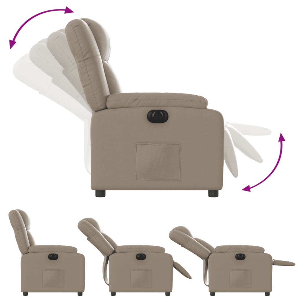 Fauteuil inclinable électrique Cappuccino Similicuir - Xios Store SNC