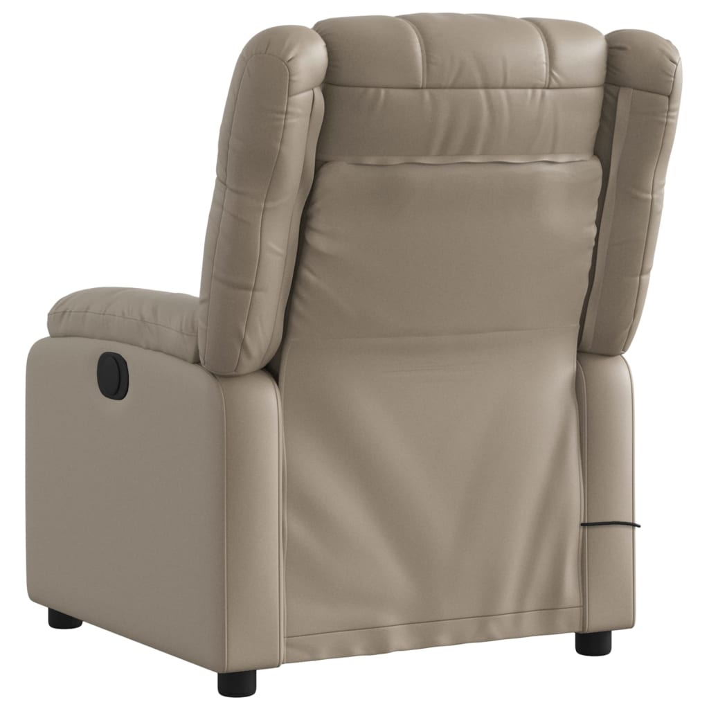 Fauteuil de massage inclinable électrique cappuccino similicuir Fauteuils vidaXL   