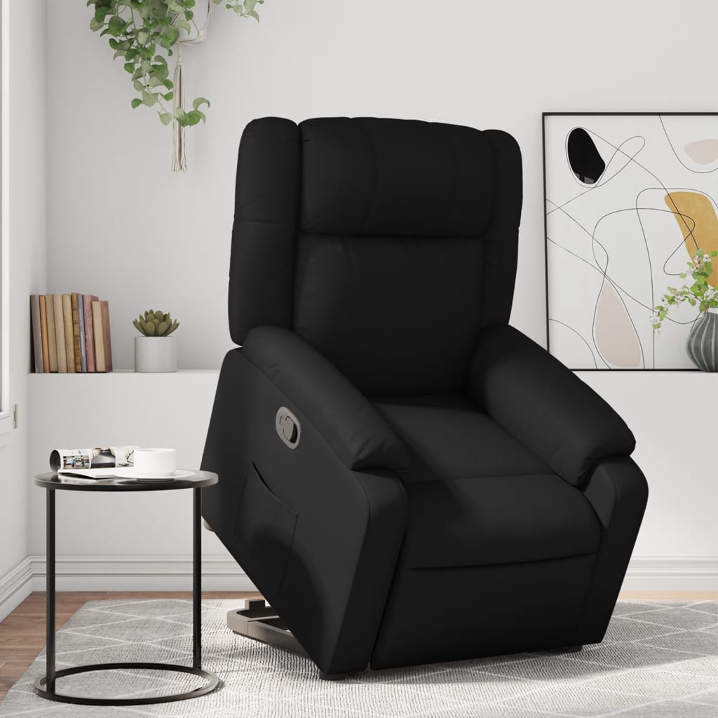 Fauteuil inclinable Noir Similicuir Fauteuils vidaXL   