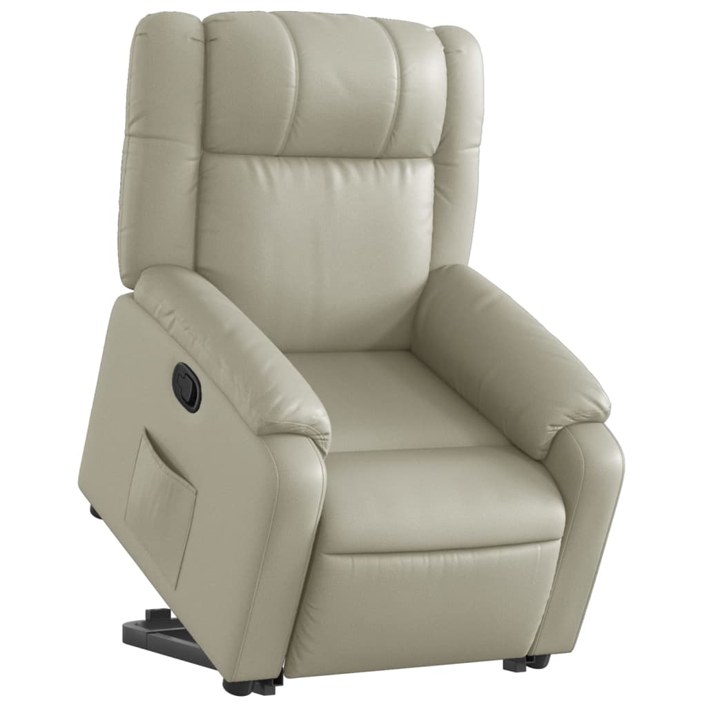 Fauteuil inclinable Crème Similicuir - Xios Store SNC