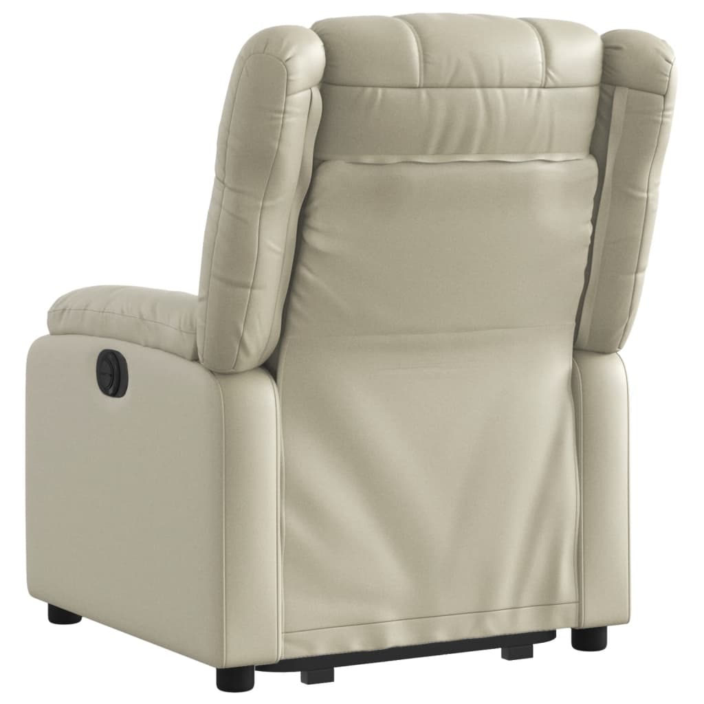 Fauteuil inclinable Crème Similicuir - Xios Store SNC