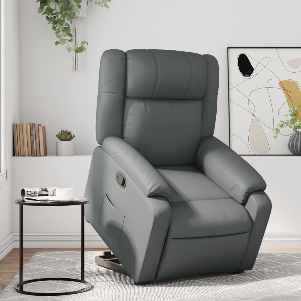 Fauteuil inclinable Gris Similicuir - Xios Store SNC