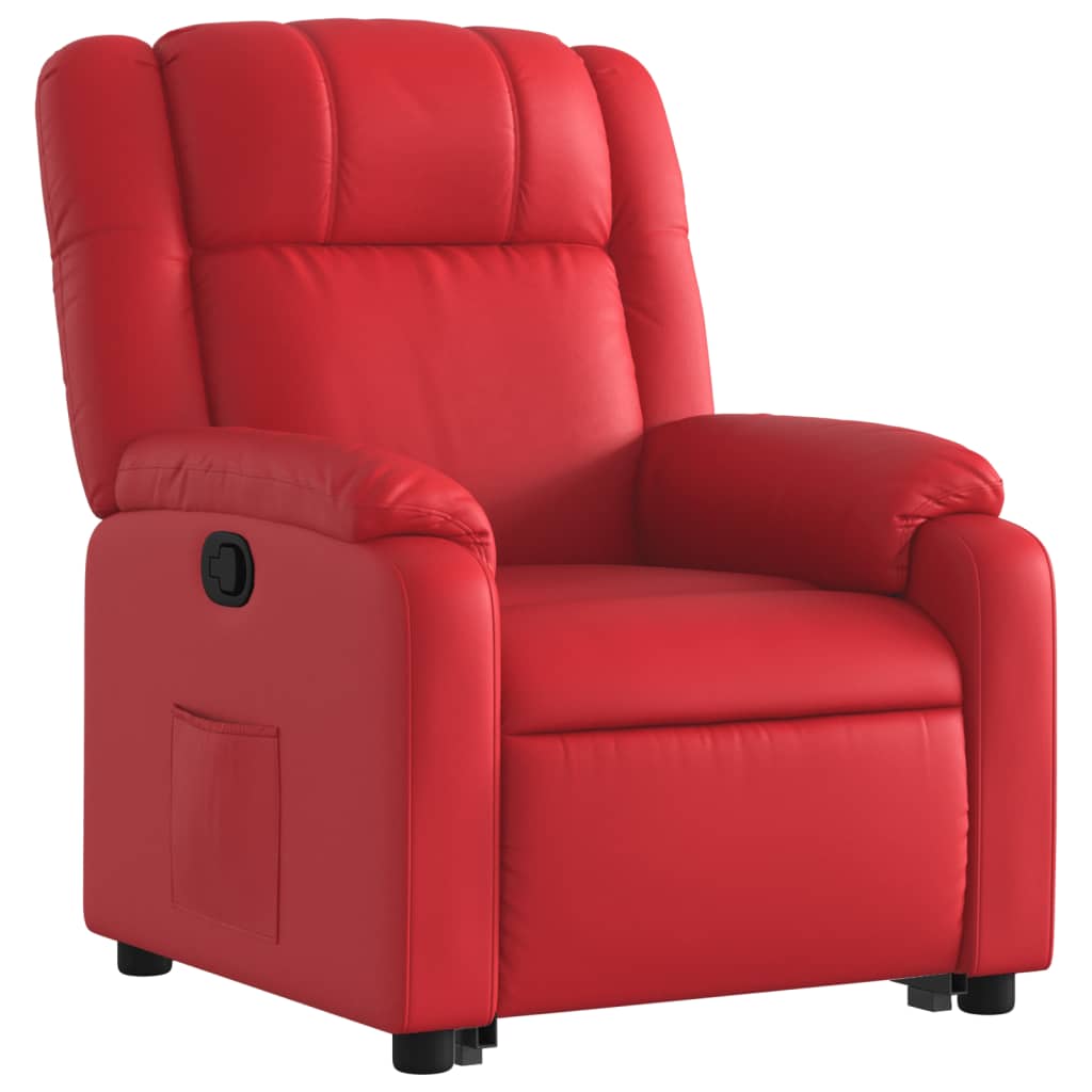 Fauteuil inclinable Rouge Similicuir - Xios Store SNC