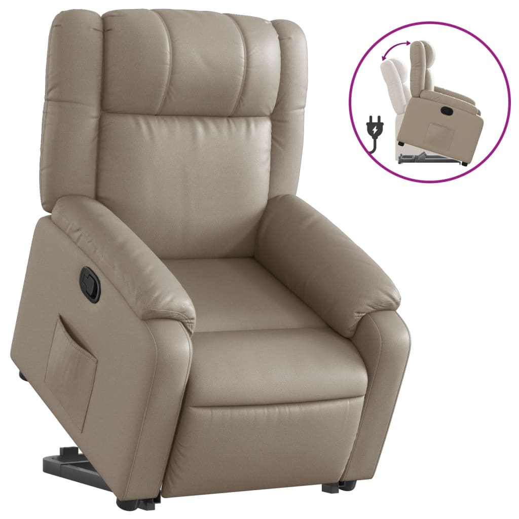 Fauteuil inclinable Cappuccino Similicuir - Xios Store SNC