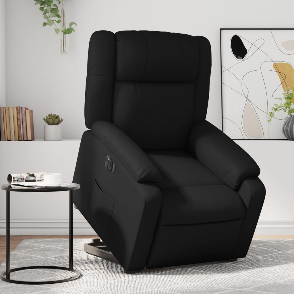 Fauteuil inclinable électrique noir similicuir Fauteuils vidaXL   