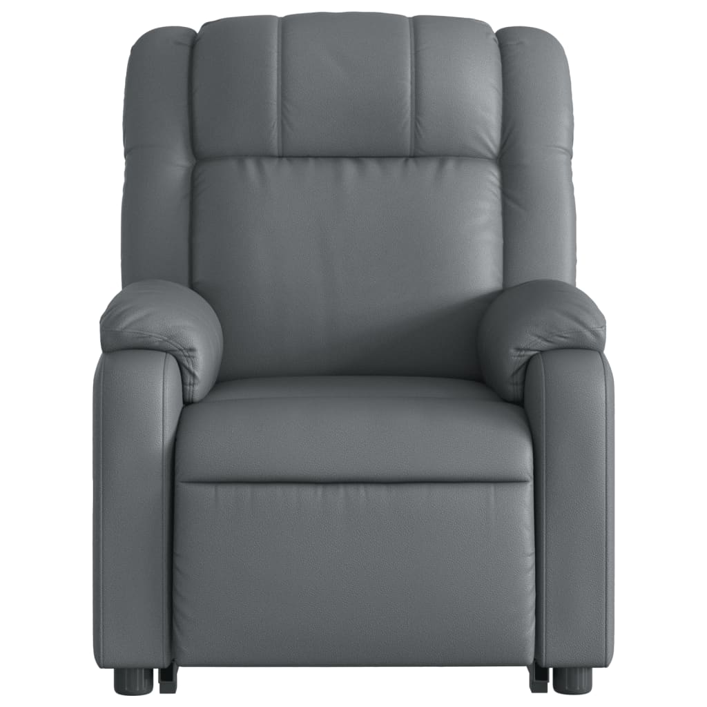 Fauteuil inclinable de massage électrique gris similicuir Fauteuils vidaXL   