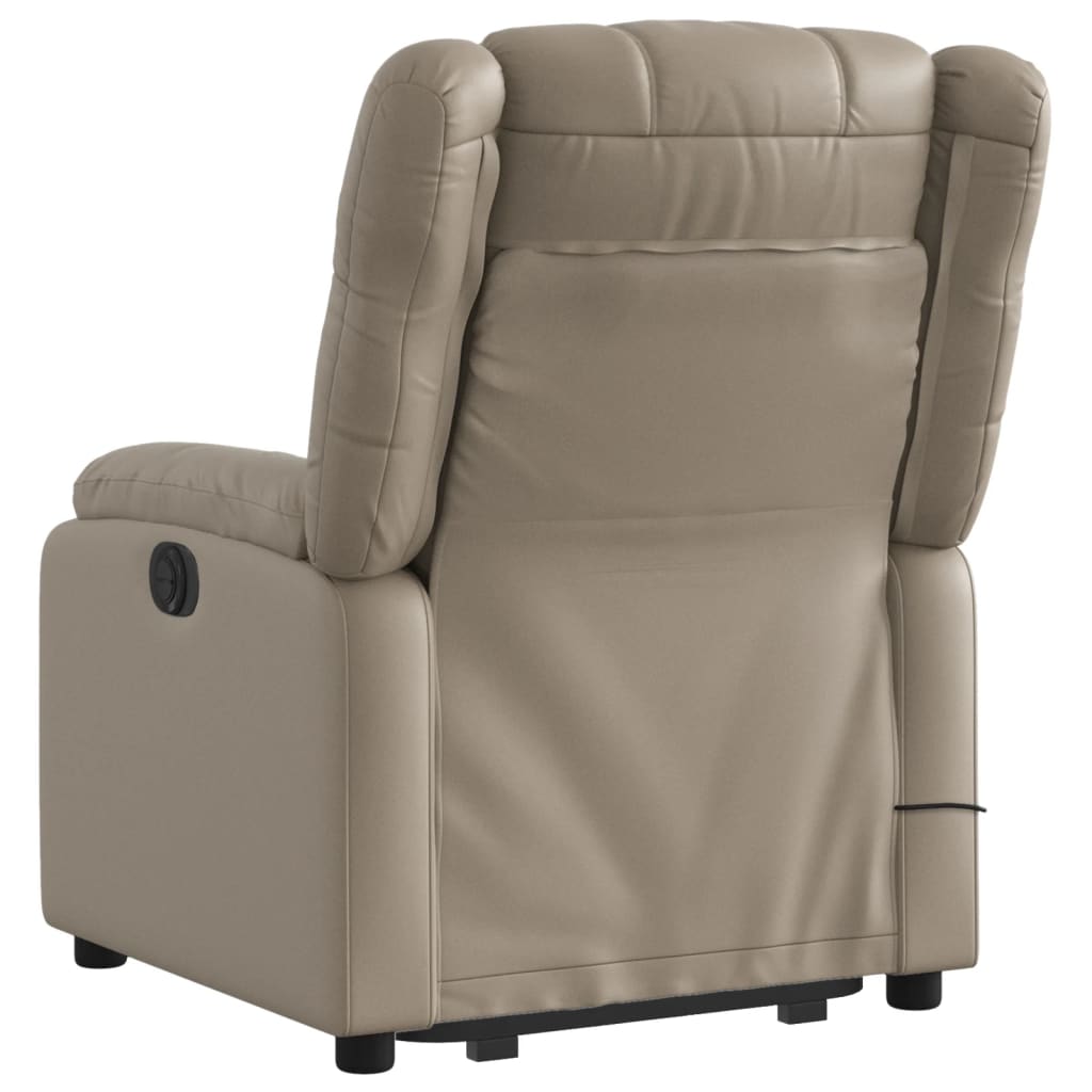 Fauteuil inclinable de massage électrique cappuccino similicuir Fauteuils vidaXL   